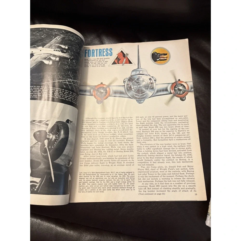 Wings Magazine Aug 1971 v1 n1 PREMIERE ISSUE Flying Fortress B-17 FW‎ 190 SB2C